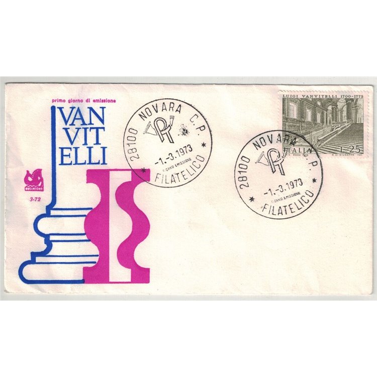ITALIA 1973 FDC (Bucintoro) Luigi Vanvitelli