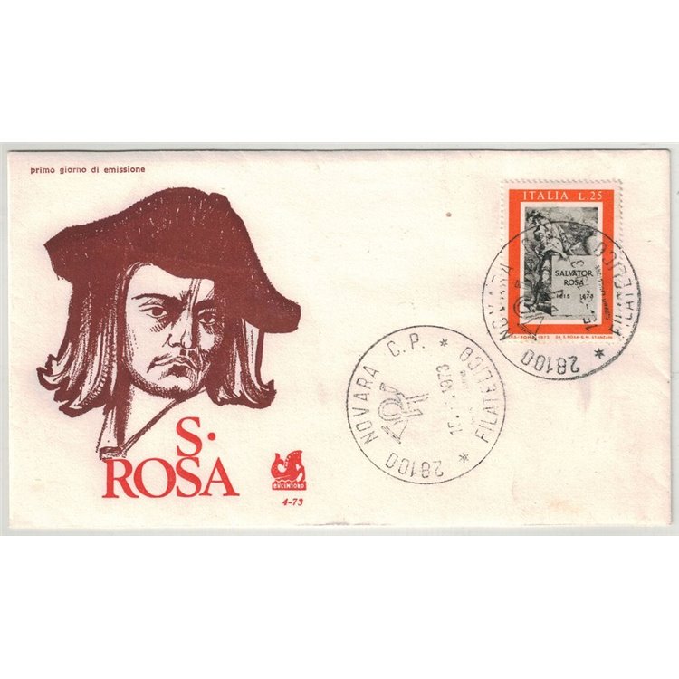 ITALY 1973 FDC (Bucintoro) Salvator Rosa