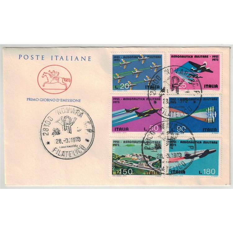 FDC ITALIA 1973 Aeronautica militare 1 Busta Cavallino nv