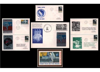FDC USA 1969 Tematica Spazio 6 Buste + 1 Cartolina nv
