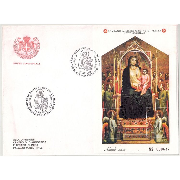 FDC SMOM 1993 Natale BF