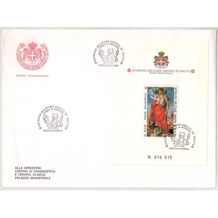 FDC SMOM 1994 St. John the Baptist s/s