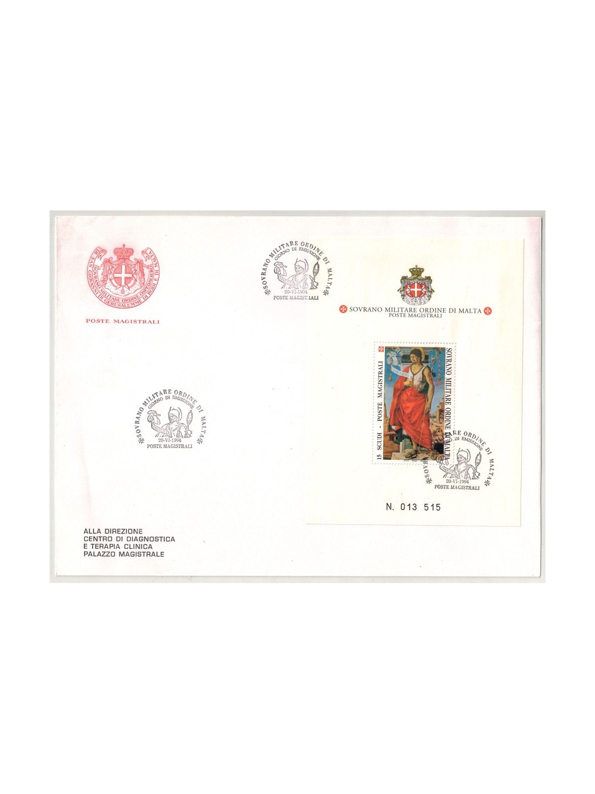 FDC SMOM 1994 San Giovanni Battista BF