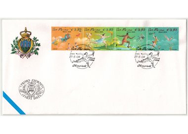 FDC SAN MARINO 2004 Olympics 1 Envelope nv