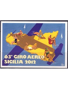 ITALY 2012 Postcard 63rd International Air Tour of Sicily