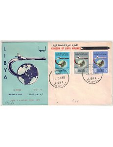FDC LIBYA 1965 United Kingdom Airlines to Libya