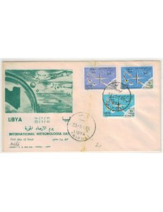 FDC LIBIA 1965 Giornata meteorologica mondiale