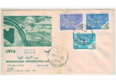 FDC LIBIA 1965 Giornata meteorologica mondiale