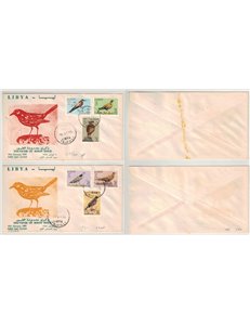 FDC LIBYA 1965 Various Birds
