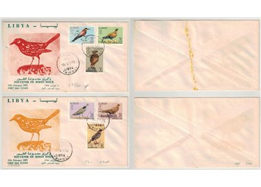 FDC LIBIA 1965 Uccelli diversi