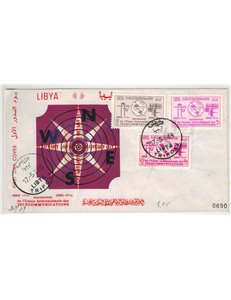 FDC LIBYA 1965 Centenary ITU