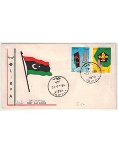FDC LIBYA 1964 Scouting