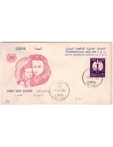 FDC LIBIA 1964 Lotta contro la tubercolosi