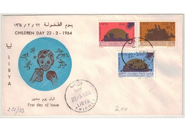 FDC LIBIA 1964 Giornata dell'infanzia