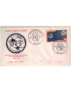 FDC CAMEROON 1965 ITU Centenary