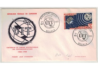 FDC CAMERUN 1965 Centenario UIT