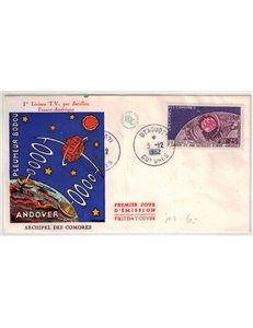 FDC COMOROS 1962 Space Telecommunications