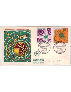 FDC REPUBBLICA CENTRAFRICANA 1963 Telecomunicazioni spaziali