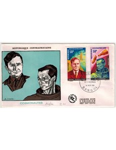 FDC CENTRAL AFRICAN REPUBLIC 1966 Cosmonauts