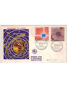 FDC CONGO 1963 Telecomunicazioni spaziali