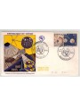 FDC CONGO 1965 Centenario UIT, posta aerea