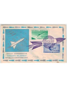 FDC DOMINICAN REPUBLIC 1964 Conquest of Space