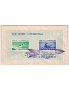 FDC REPUBBLICA DOMINICANA 1964 Conquista dello Spazio BF