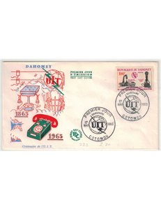 FDC REPUBLIC OF DAHOMEY 1965 Centenary ITU