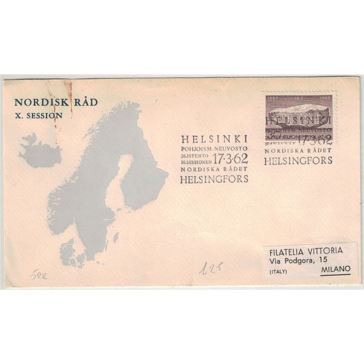 FDC FINLAND 1962 Political Rights of the People