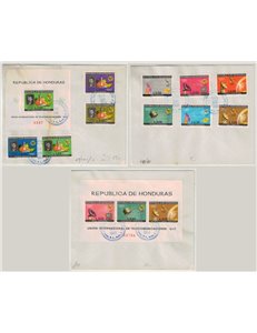 FDC HONDURAS 1968 ITU Centenary