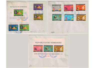 FDC HONDURAS 1968 Centenario UIT