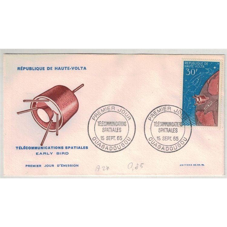 FDC ALTO VOLTA 1965 Telecomunicazioni spaziali