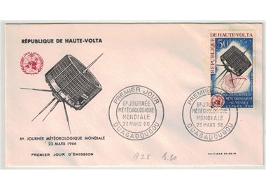 FDC UPPER VOLTA 1966 World Meteorological Day