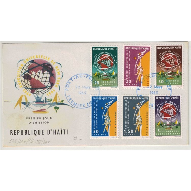 FDC HAITI 1965 Esposizione Universale di New York
