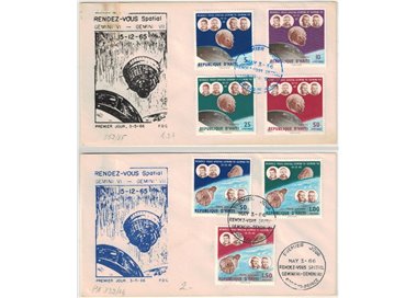 FDC HAITI 1966 Voli spaziali, Gemini VI e Gemini VII