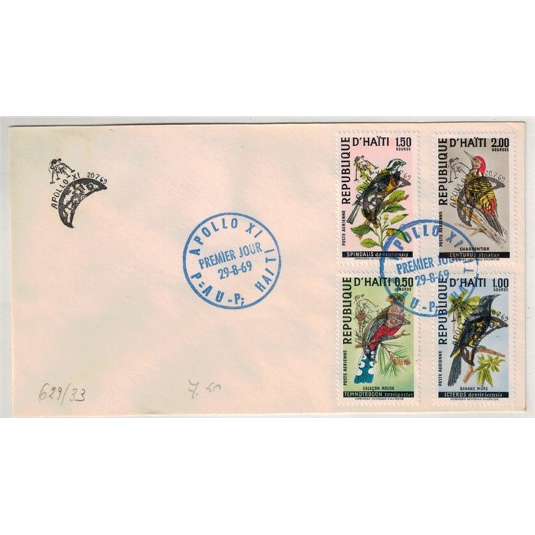 FDC HAITI 1969 Apollo XI