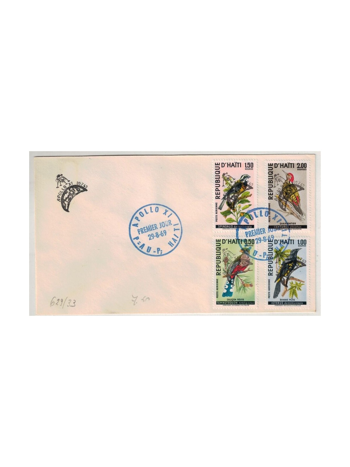 FDC HAITI 1969 Apollo XI