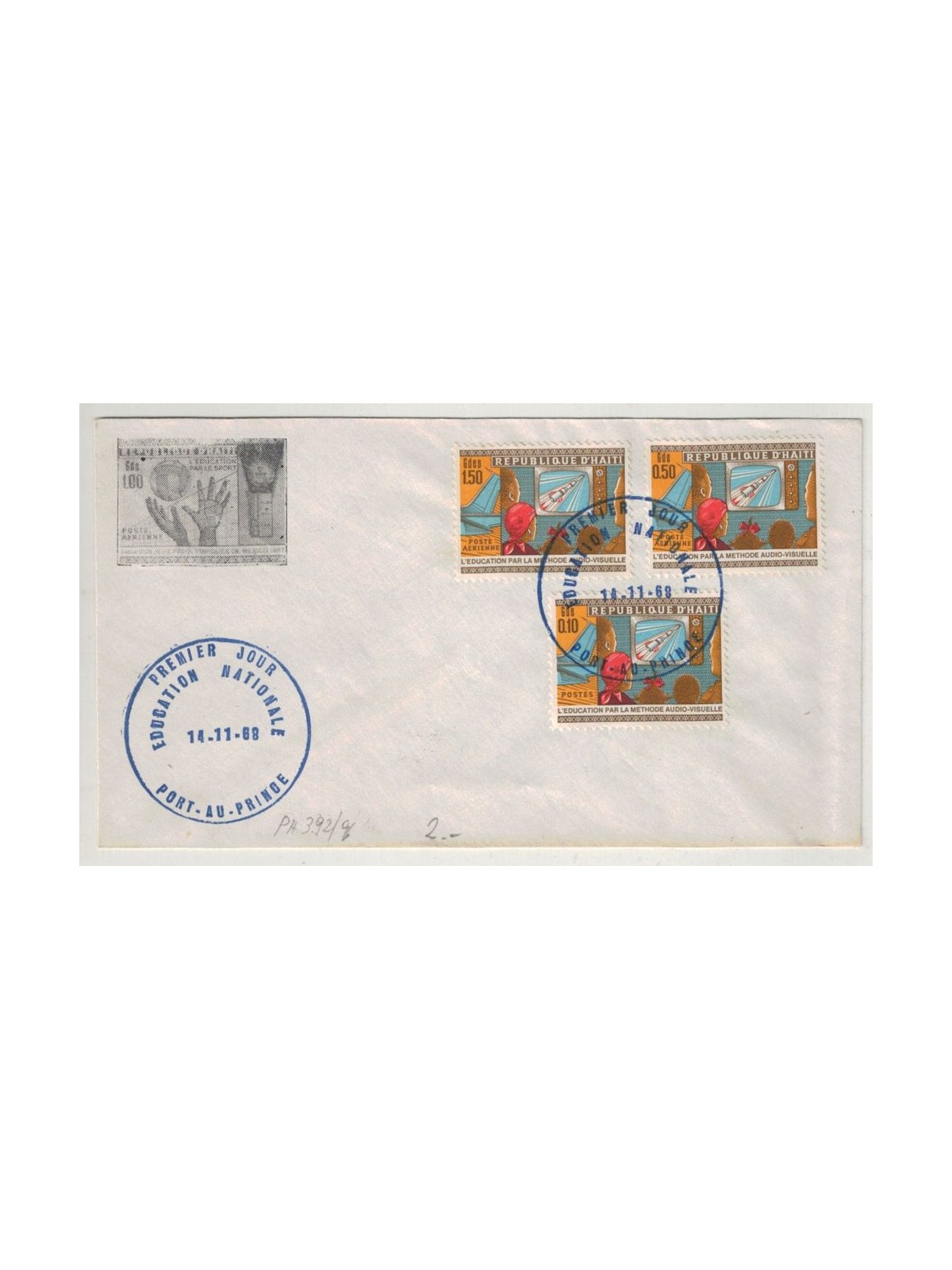 FDC HAITI 1968 Educazione nazionale