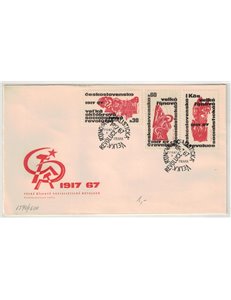 FDC CECOSLOVACCHIA 1967 Cinquantenario della Rivoluzione