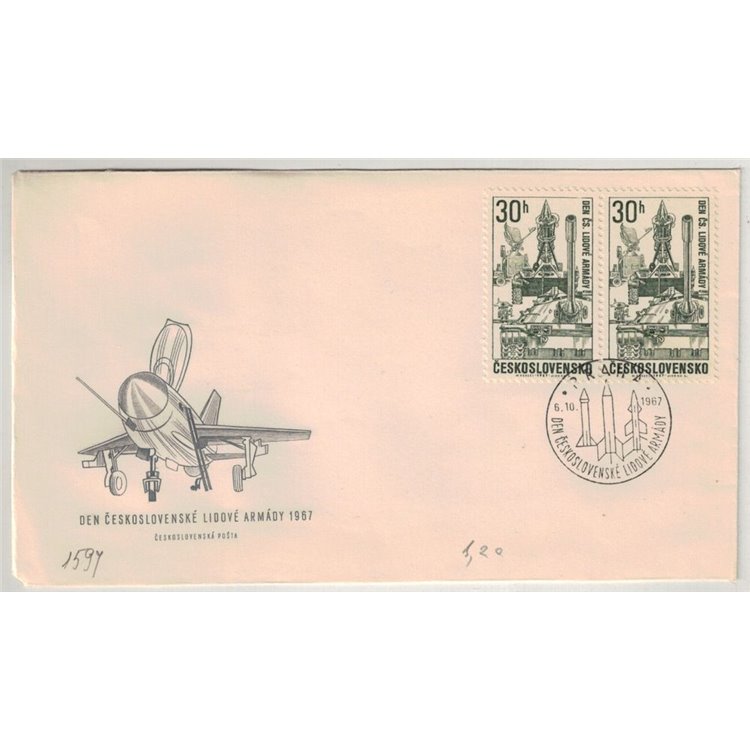 FDC CECOSLOVACCHIA 1967 Giornata delle Forze Armate