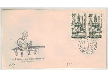 FDC CECOSLOVACCHIA 1967 Giornata delle Forze Armate