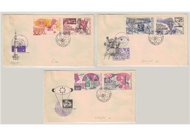 FDC CECOSLOVACCHIA 1967 Conquista dello Spazio
