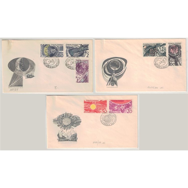 FDC CECOSLOVACCHIA 1965 Esplorazione dello Spazio