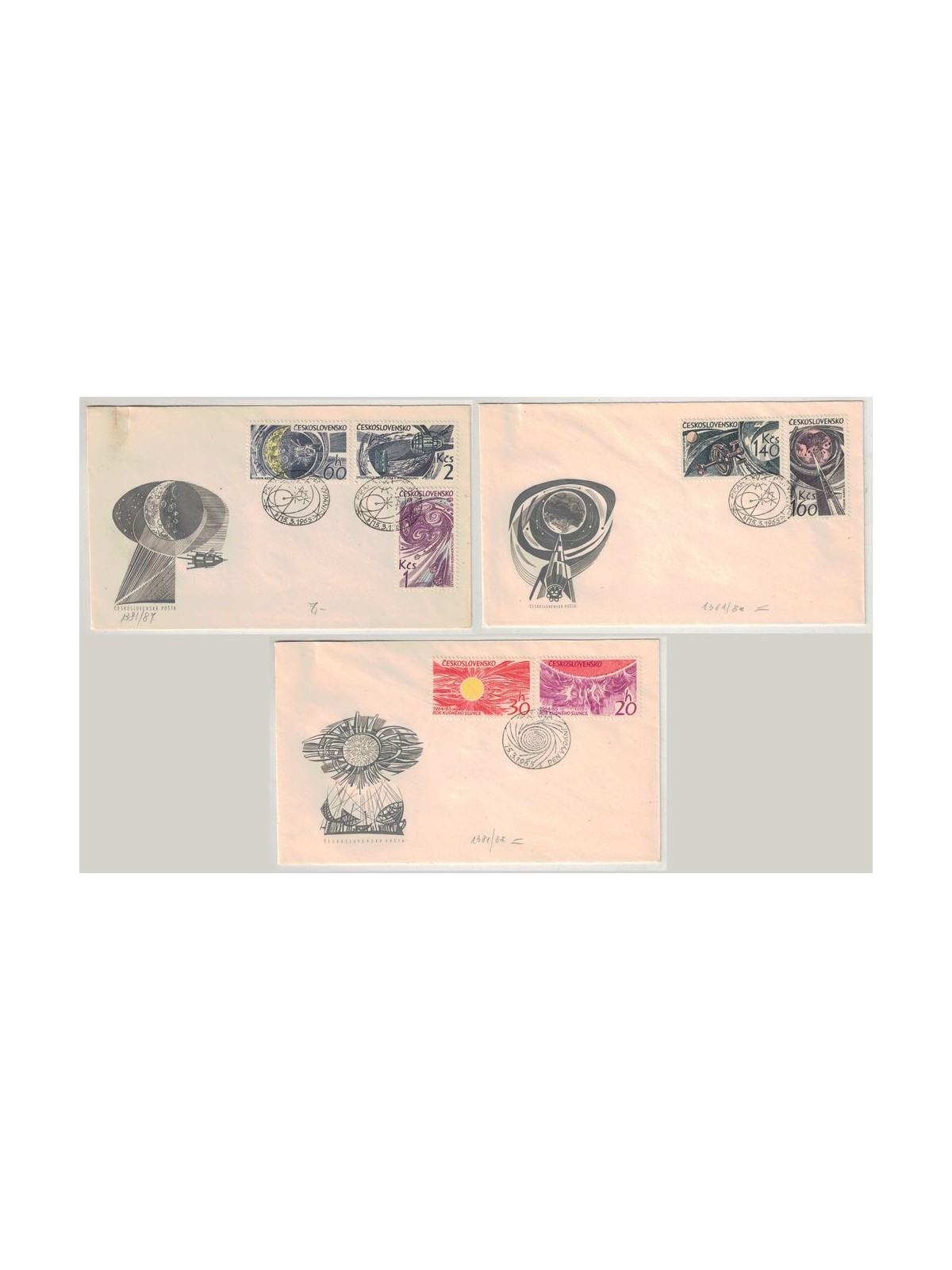 FDC CECOSLOVACCHIA 1965 Esplorazione dello Spazio