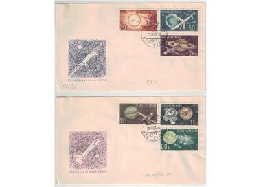 FDC CECOSLOVACCHIA 1963 Esplorazione dello Spazio