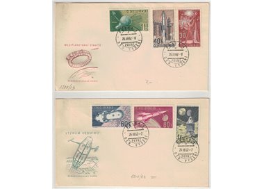 FDC CECOSLOVACCHIA 1962 Esplorazione dello Spazio