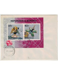 FDC BURUNDI 1968 Programma spaziale BF