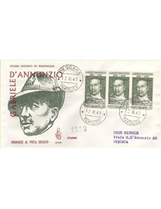 ITALY 1963 FDC (Venice) Gabriele D'Annunzio collection