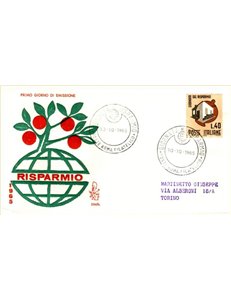 ITALY 1965 FDC (Venice) Savings Day ord