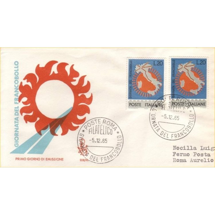 ITALY 1965 FDC (Venice) Stamp Day